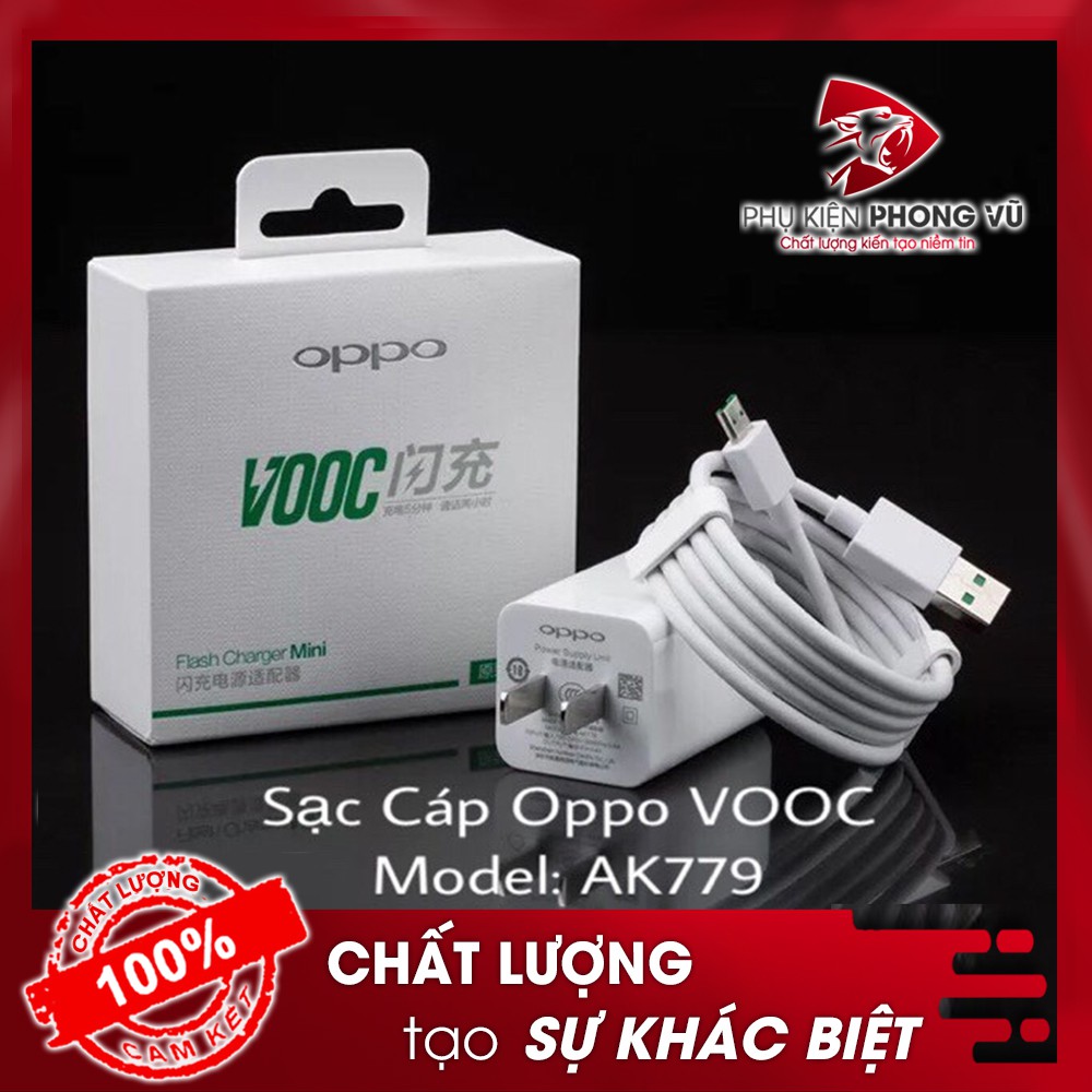 Bộ Sạc nhanh oppo cho điện thoại (5V-2A, AK717)