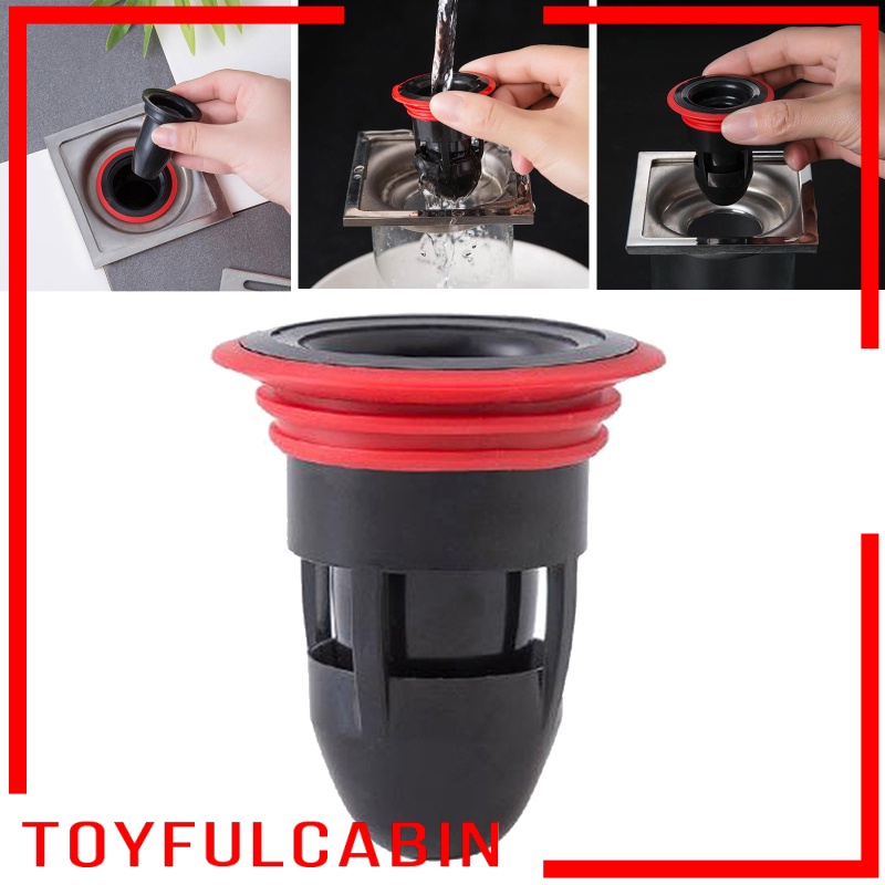 Nắp Cống Thoát Nước Sàn Nhà Tắm Chống Mùi Hôi Màu Đen