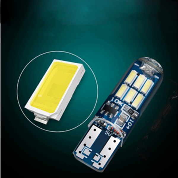 Đèn Led T10 4014 W5W Siêu Sáng Cho Xe Hơi