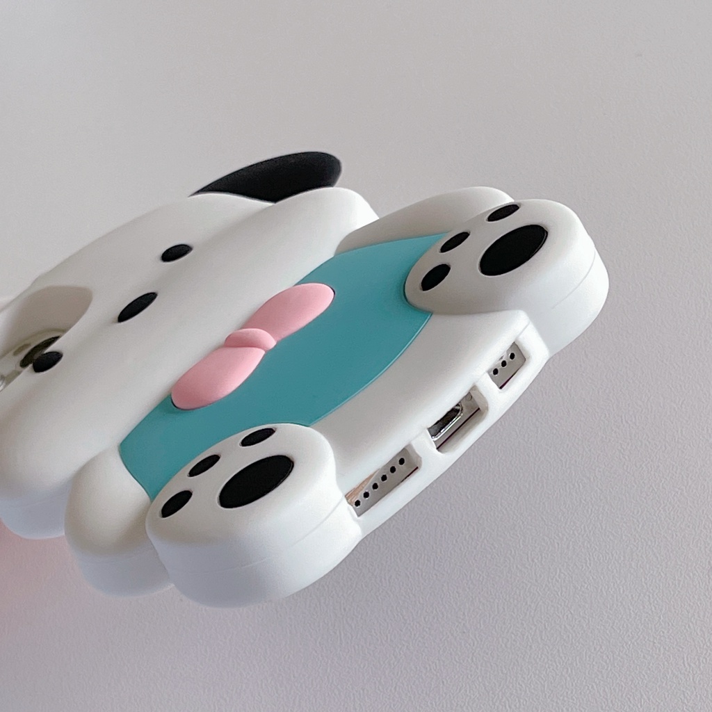 Ốp Điện Thoại Silicon Mềm Chống Sốc Hình Chú Cún Hoạt Hình Ba Chiều Cho iPhone 13 12 11 Pro Max XR XS Max X 7 8 6 6s Plus