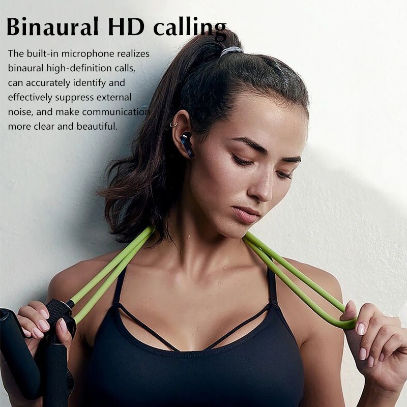 Bluetooth Baseus Encok Stereo Earbuds TWS 10 True Wireless Earphones Tai nghe Touch Control, Noise Cancelling Earpod