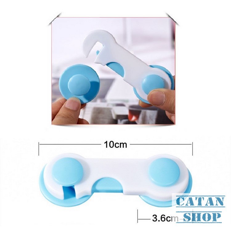 Bộ combo 2 khóa tủ lạnh, ngăn kéo bảo vệ an toàn cho bé, trẻ em BB07-KNT-T2