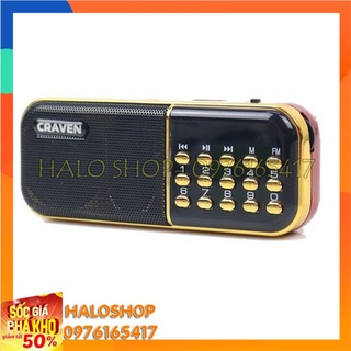 Loa nghe nhạc thẻ nhớ USB Radio mini nghe đài nghe kinh phật Craven Cr-25A