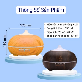 Máy Sông Tinh Dầu Bí Ngô 550ml Cỡ Lớn Cao Cấp Đuổi Muỗi &amp; Côn Trùng Tỏa Hương Tạo Ẩm Cho Phòng Ngủ Và Phòng Spa