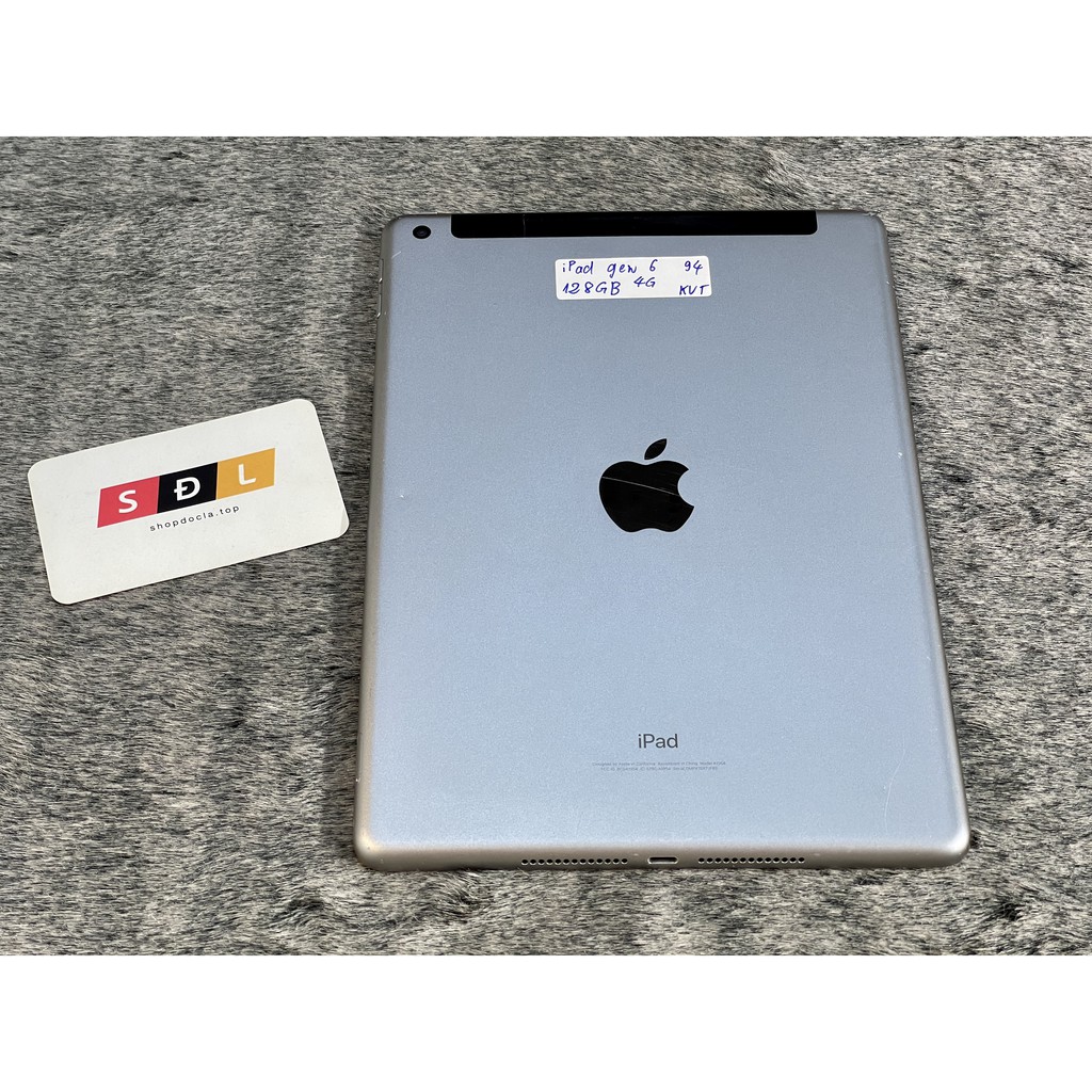 Máy tính bảng Apple iPad gen 6 (iPad 9.7 2018) 128GB 4G bản KHÔNG VÂN TAY
