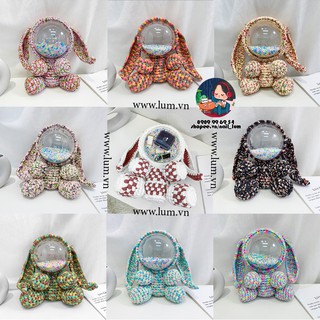 [CÓ SẴN HÀNG] Balo Túi Gấu Thỏ Tự Đan Trong Suốt Tiktok - Ba lô Vừa Là Túi Đeo Chéo - Tự Đan Hoặc Thành Phẩm