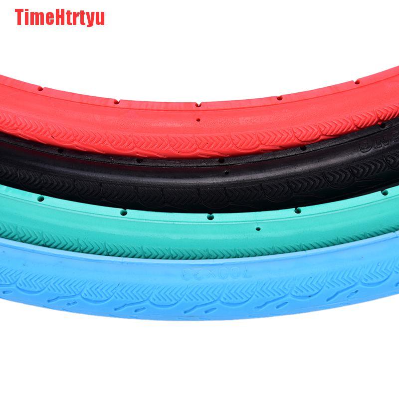 TimeHtrtyu 1 Pcs Fixed Gear Solid Tires Inflation Free Never Flat Bicycle Tires 700C x 23C