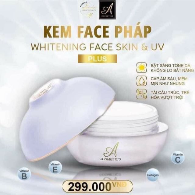 Face Pháp A COSMETIC 50g [Hàng Chính Hãng ]