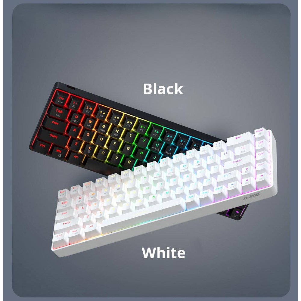 Bàn phím cơ không dây AJAZZ K685T kết nối bluetooth & 2.4Ghz | Hotswap | 68 phím | 3 thiết bị |  Bảo hành 2 năm.