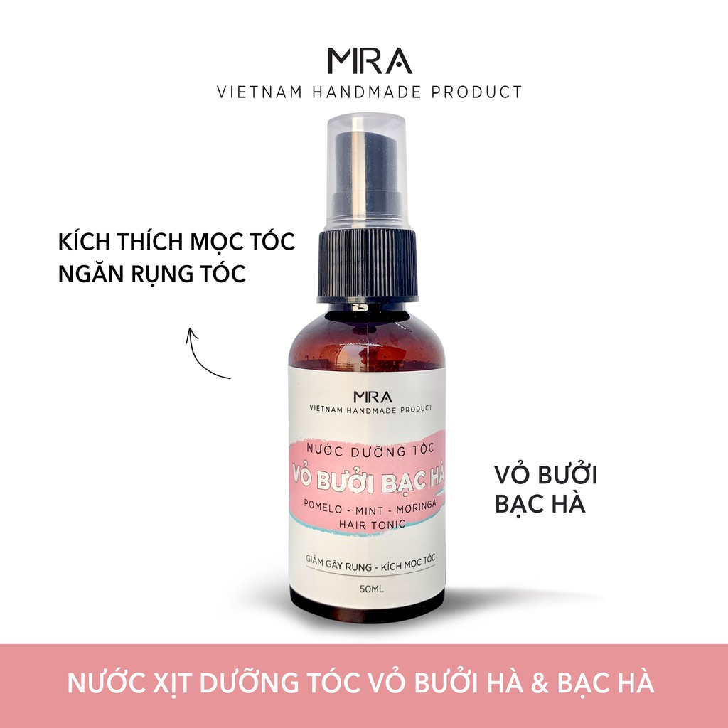 [GIAO NHANH] Nước Xịt Dưỡng Tóc Tinh Dầu Bưởi Bạc Hà-Miraphepmau