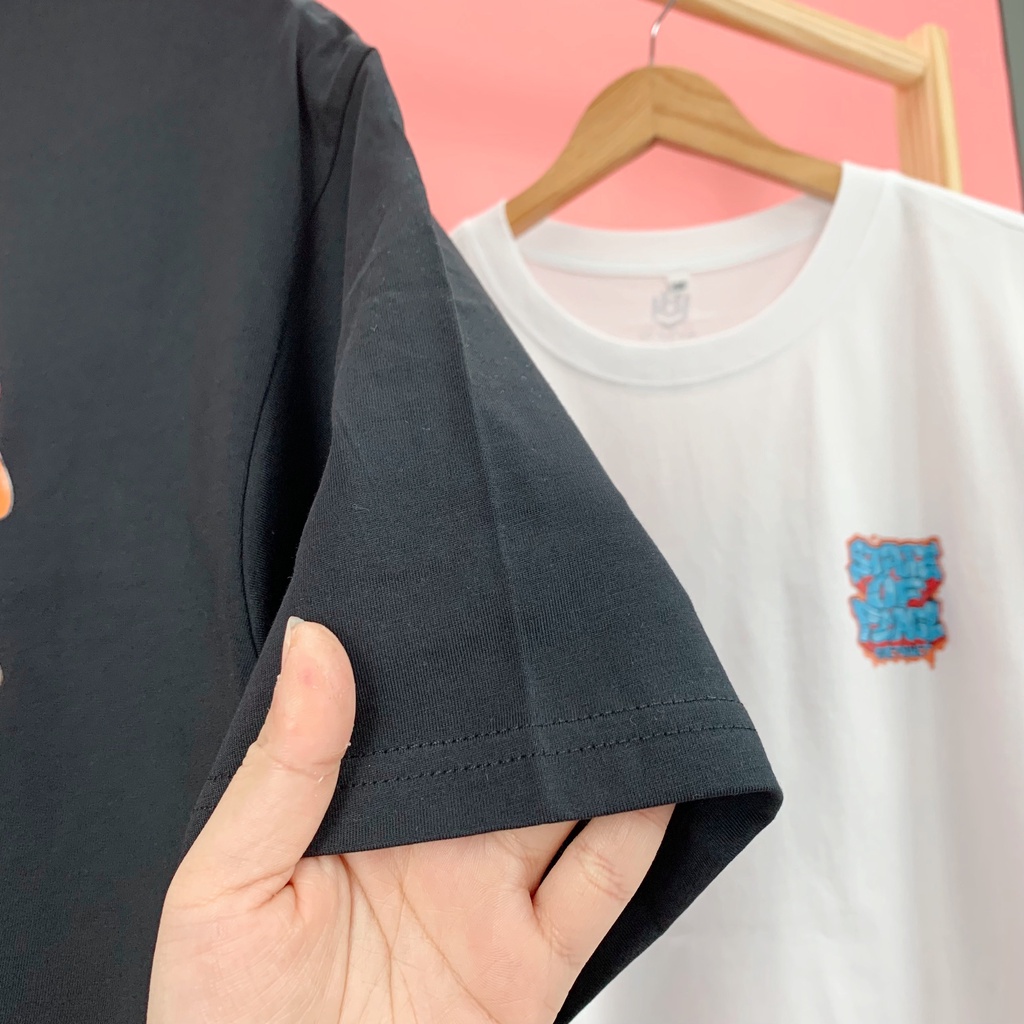 Áo Thun Nam HY KOREA Tay Lỡ Form Rộng Cotton 100% Grafity StateofPage Phong Cách HipHop 88.