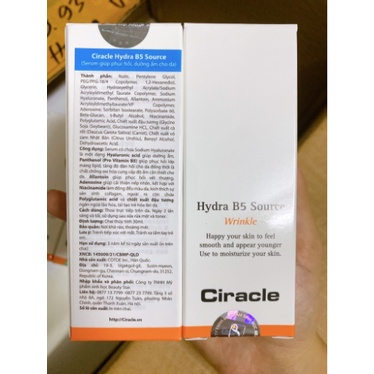 Tinh chất dưỡng HYDRA B5 SOURCE WRINKLE 30ml
