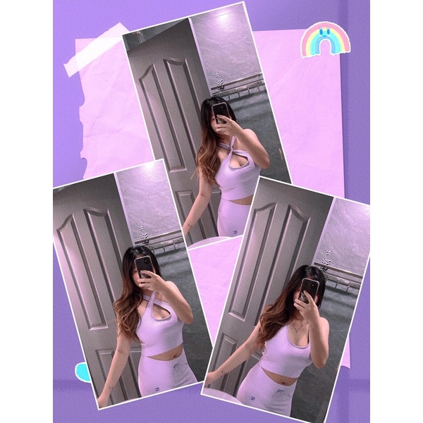 Bộ đồ tập Botee pastel (gồm 2 mẫu bra và quần ngắn,quần dài) (TÁCH LẺ BÁN)