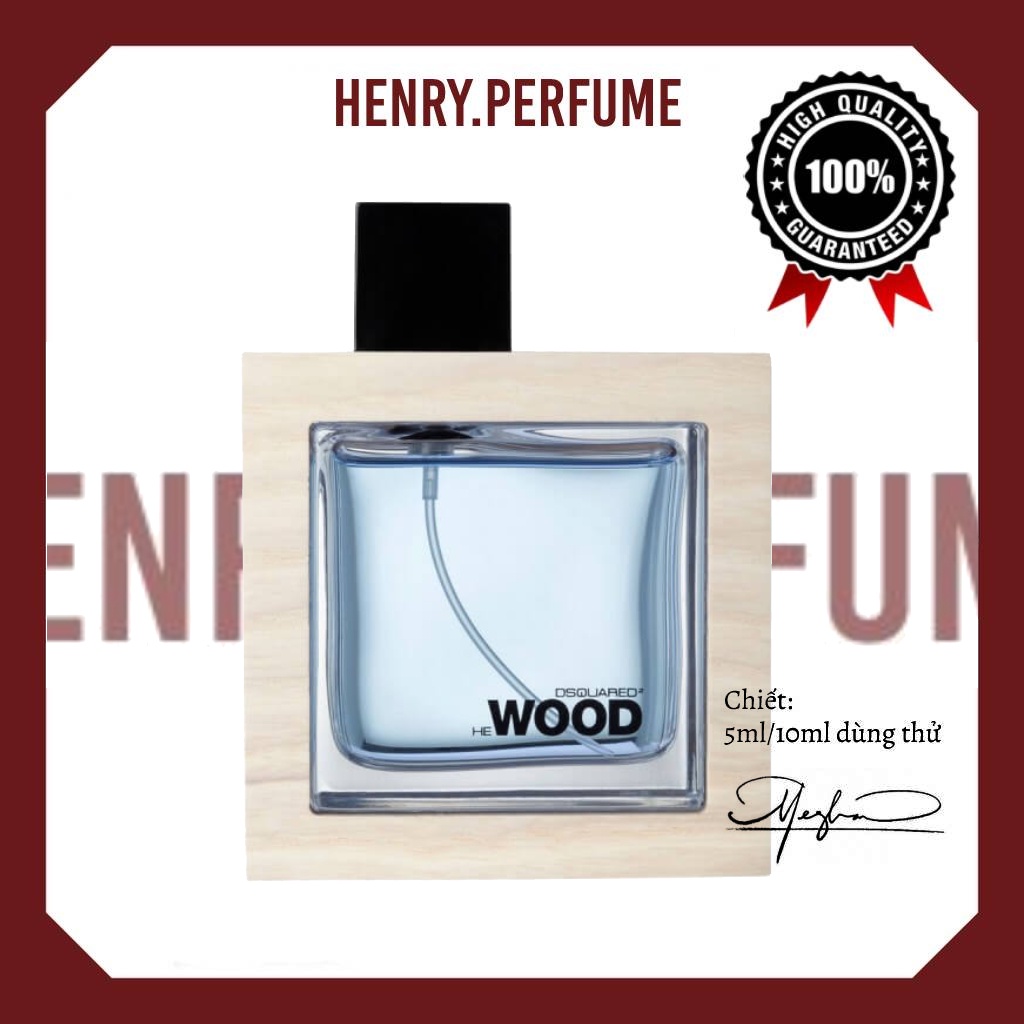 ⛅ Nước hoa nam He Wood Ocean Wet Wood của hãng DSQUARED²  10ml ®️