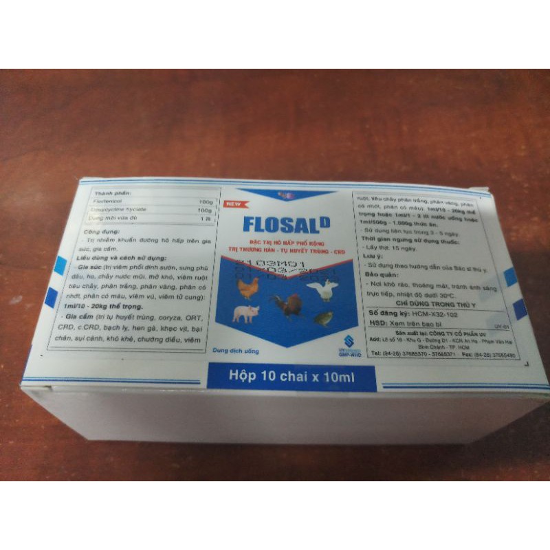 10 lọ Flosal D 10ml hsd 01/03/2023