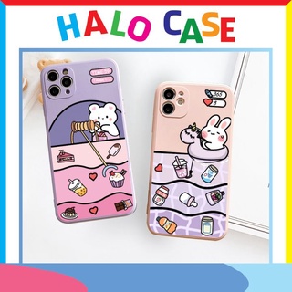 Ốp Lưng Iphone Vuông Thỏ Kéo Kẹo Dùng Cho Tất Cả Các Dòng Máy IP 6/6plus/6s/6splus/7/7plus/8/8plus/x/xr/xs/11/12/pro/max