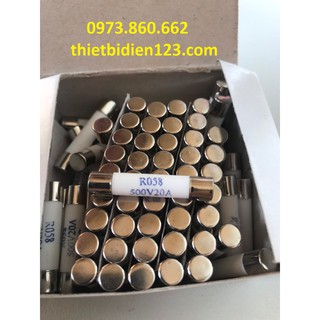 cầu chì sứ phi 6mm R058 500V 3A,20A