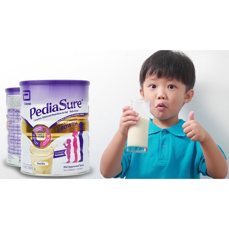 [DATE 11/2022] Sữa Pediasure nắp tím (Úc) hộp 850g