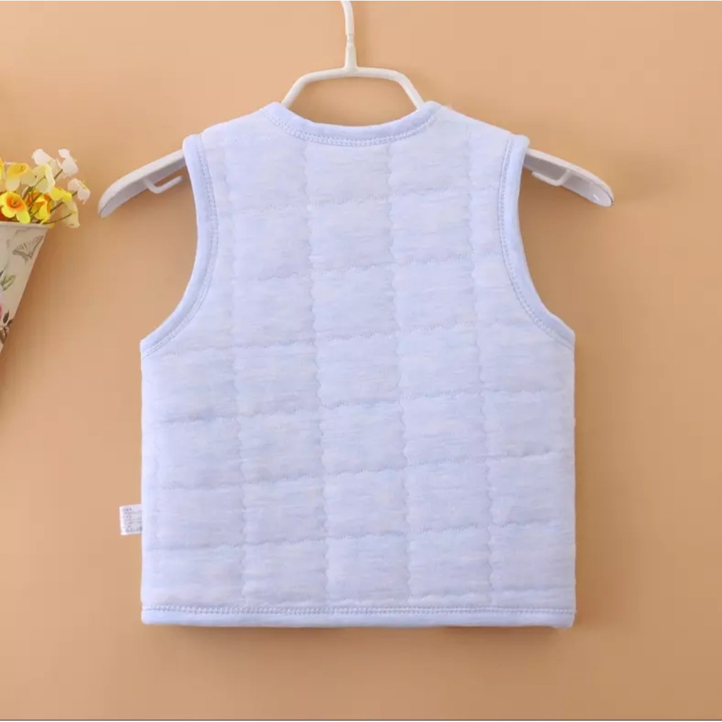 Áo ghi lê trần bông QC siêu nhẹ DÂY BUỘC cho bé trai và bé gái sơ sinh từ 3-13kg