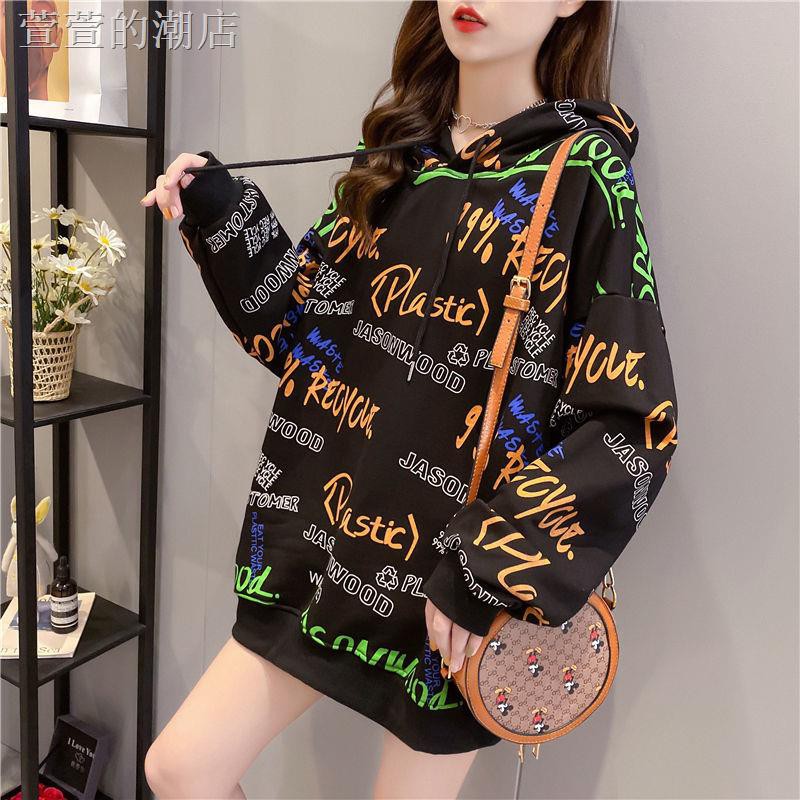 Áo Hoodie Vải Cotton Mỏng Dáng Rộng Thời Trang Mùa Thu 2020