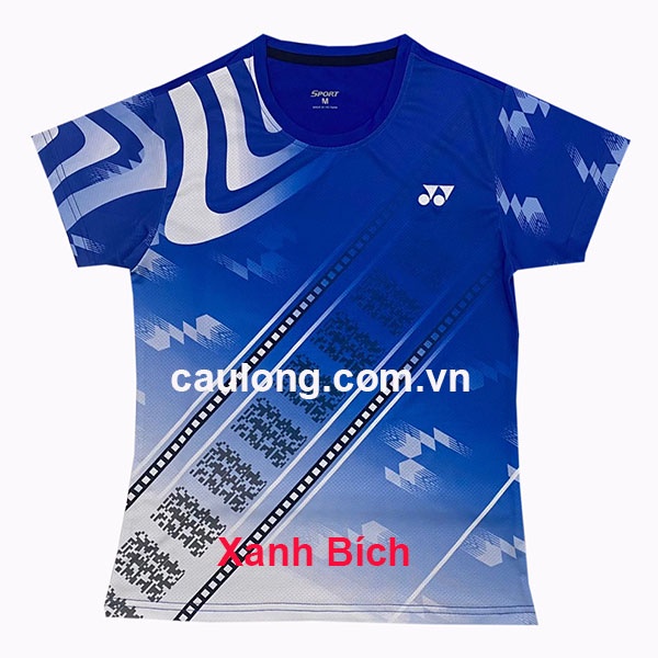 Áo Cầu Lông Nam Nữ Cổ Tròn Yonex 7647 Xanh Bích