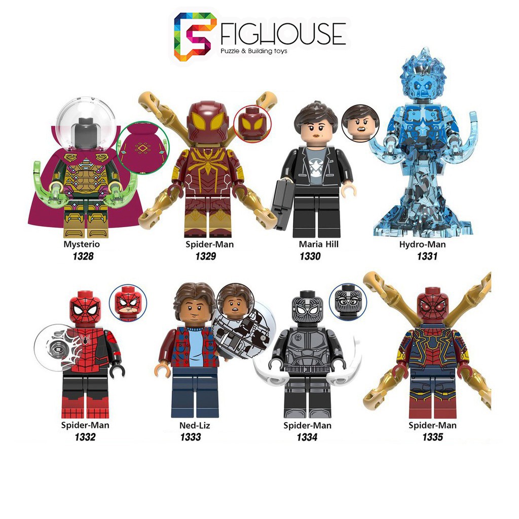 Xếp Hình Minifigures Các Nhân Vật Spider Man Người Nhện Xa Nhà - Đồ Chơi Lắp Ráp X0266 [A16]