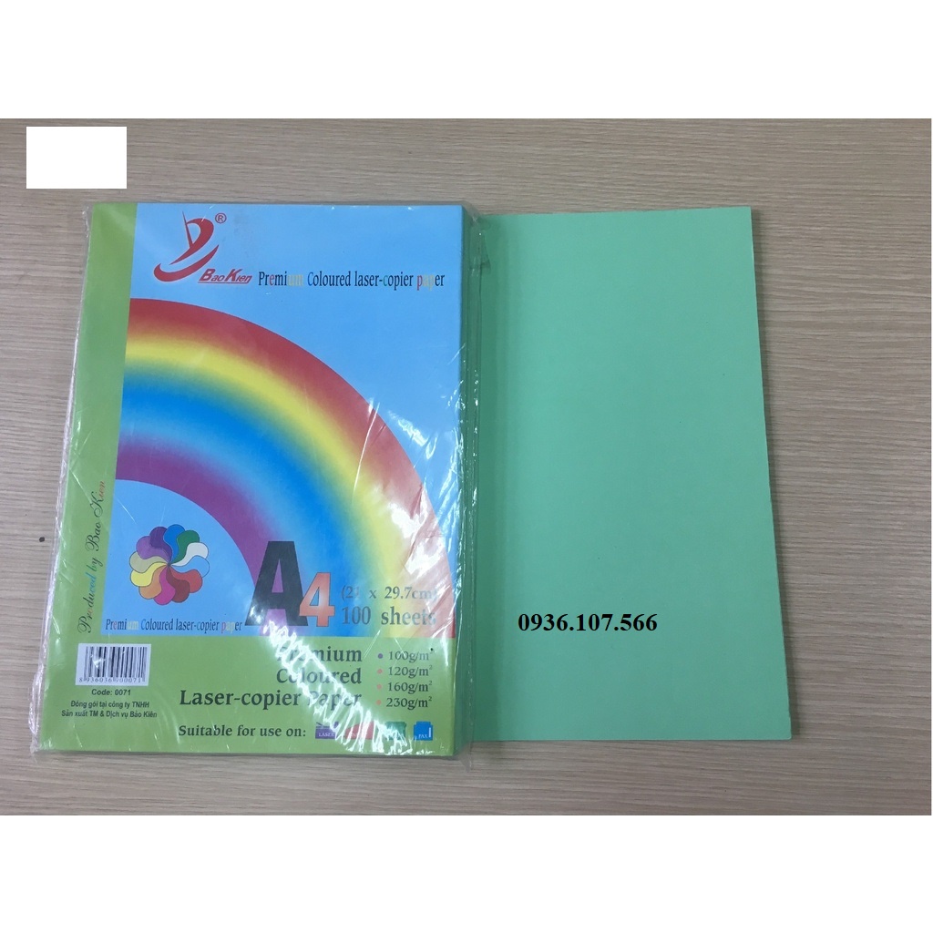 Bìa màu A4,Bìa Đóng hồ sơ,tài liệu Bảo Kiên - Tập 100 tờ