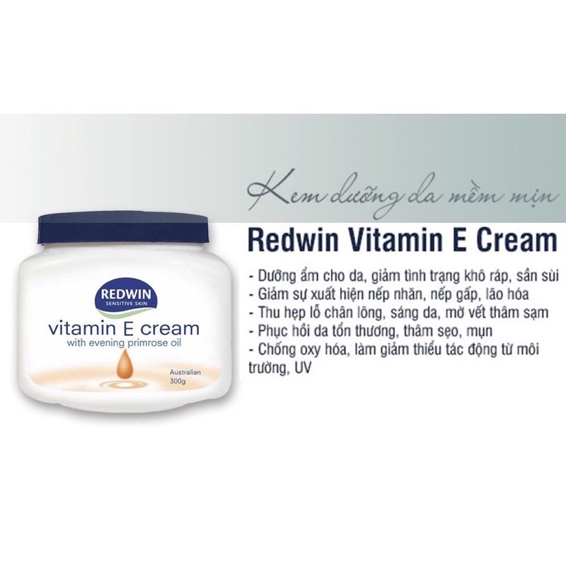 Kem dưỡng da Redwin vitamin E 300g