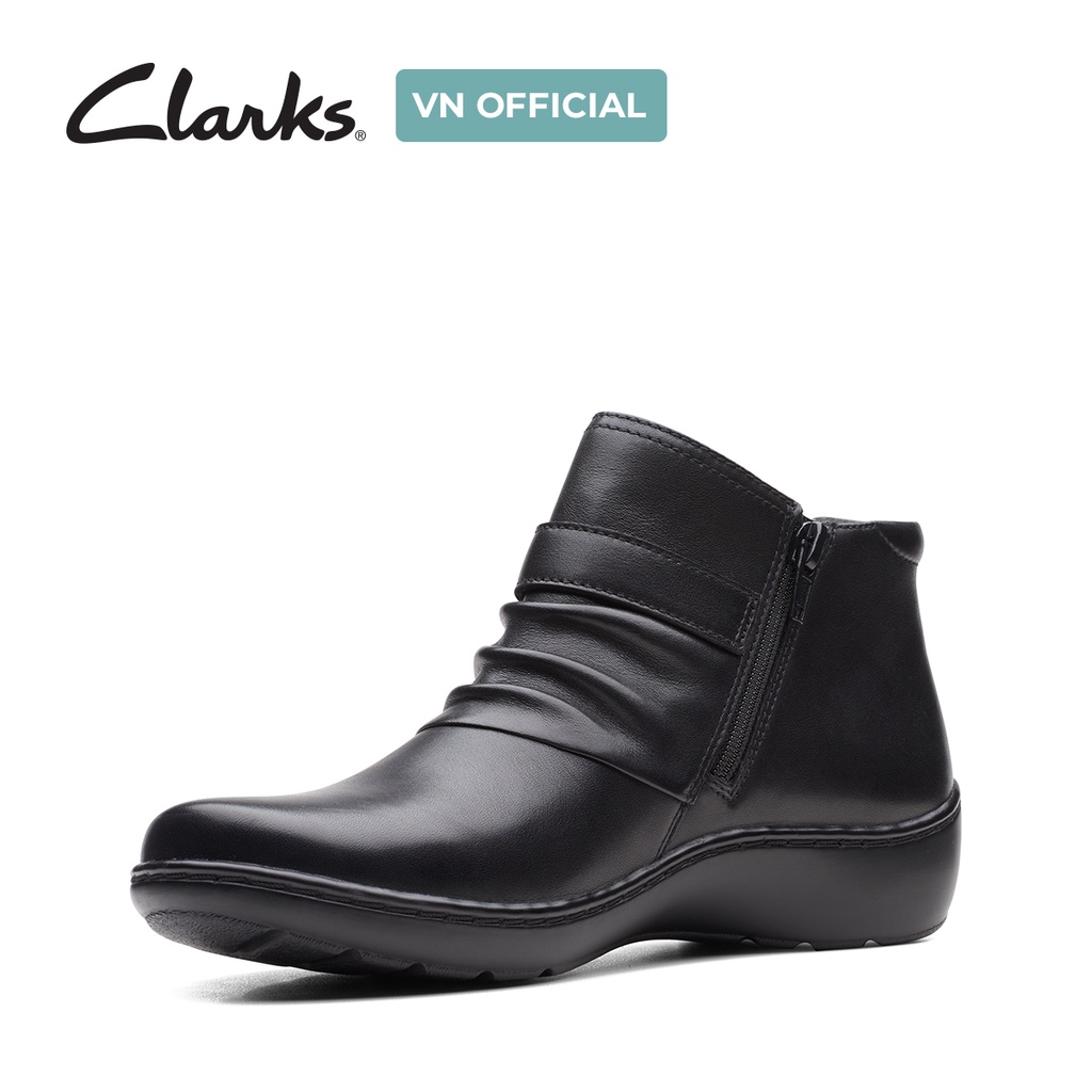 Bốt thời trang nữ CLARKS Cora Rouched màu đen