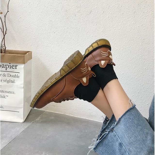 [ORDER] Giày Oxford Ulzzang ❌ Gót hình mèo siêu cute🌸 Có ảnh thật ở cuối | BigBuy360 - bigbuy360.vn