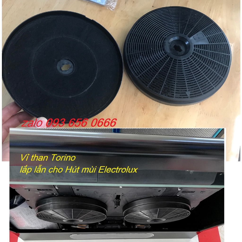 Vỉ than hoạt tính hút mùi Canzy, Capri, Sevilla, tấm đĩa màng lọc than hút mùi kính cong