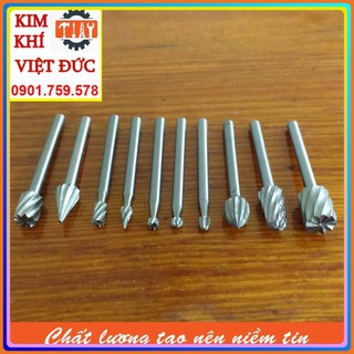 Bộ 10 mũi khắc, mài, làm lũa HSS cao cấp
