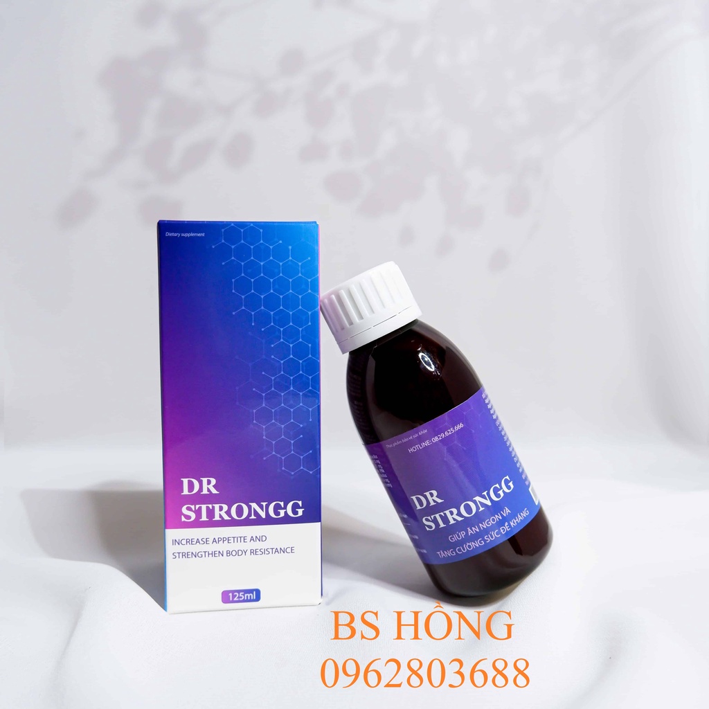 Dr strongg - Sản phẩm tăng cường hệ miễn dịch và sức đề kháng, chức năng gan, cân bằng hệ vi khuẩn tiêu hoá - siro 125ml