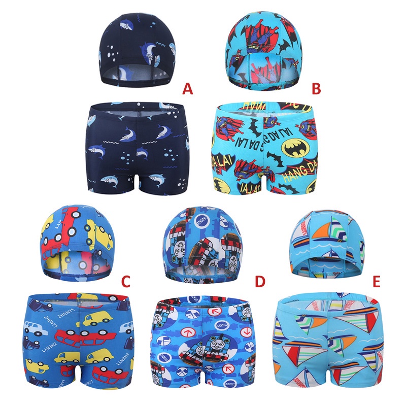 Quần Bơi Họa Tiết Hoạt Hình Co Giãn Dành Cho Bé Trai
