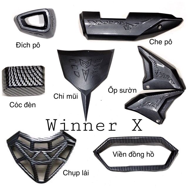 Ốp CarBon WINNER X Bán Lẻ Từng Món