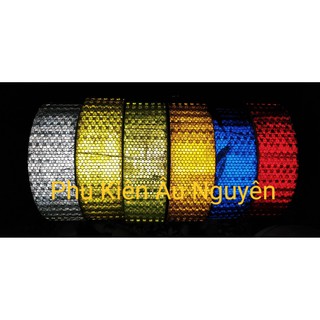 Decal phản quang 5cm cuộn 5m (Nhiều màu)