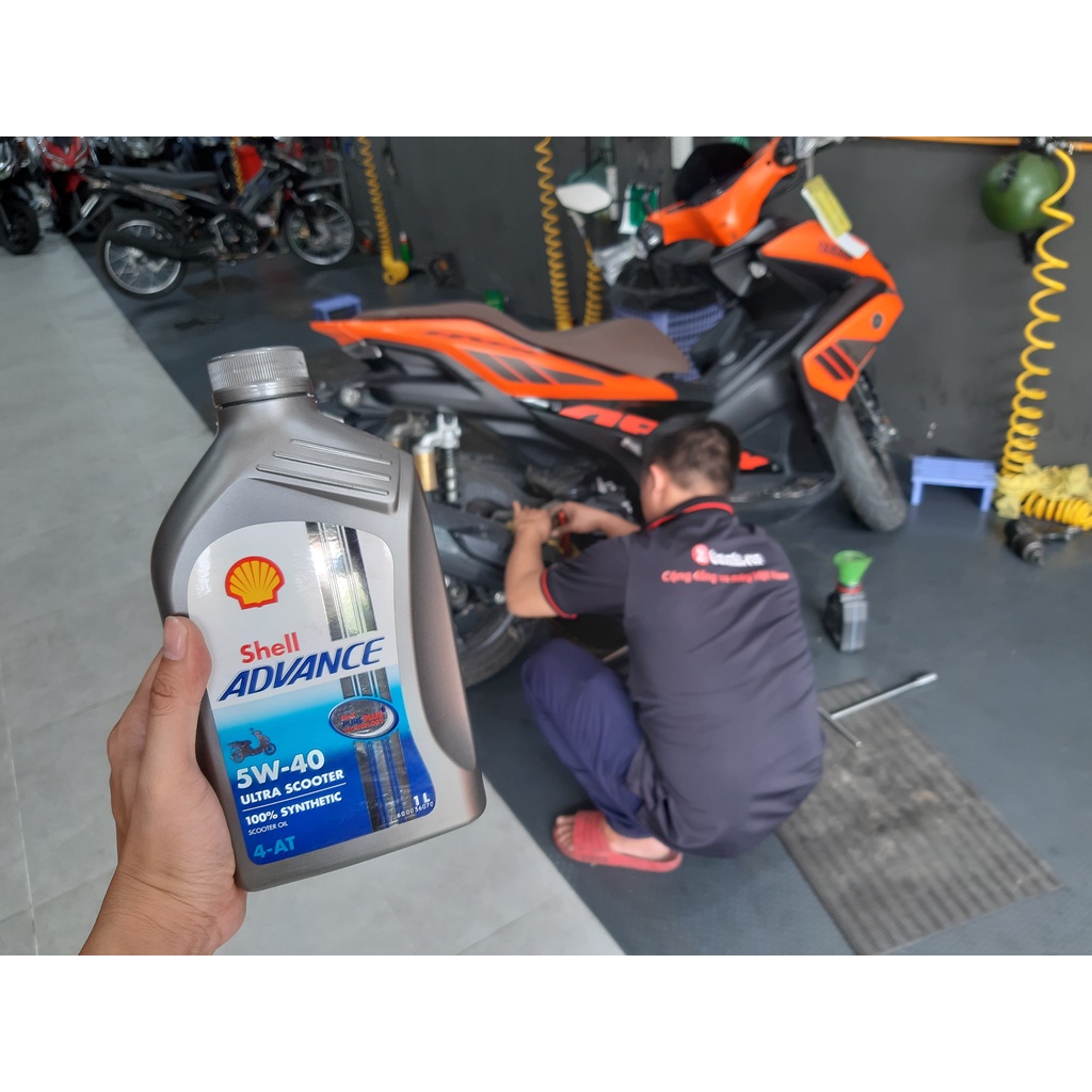 Nhớt Shell Advance Ultra Scooter 5W40 1L