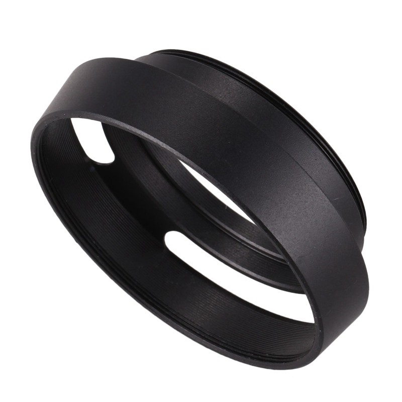 Black 46mm Lens Hood for 25mm F1.4 35mm F1.6 50mm F1.8 mirrorless DRV