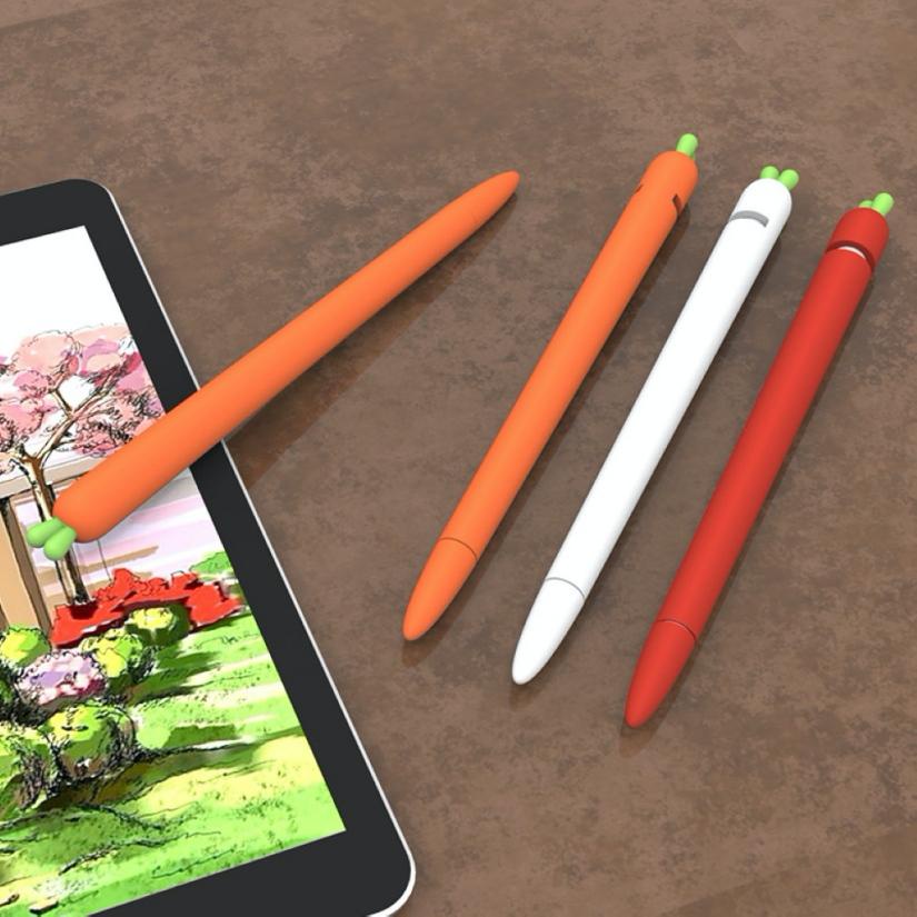 Vỏ bọc silicon cho Ap Pencil 1 và Pencil 2 cà rốt