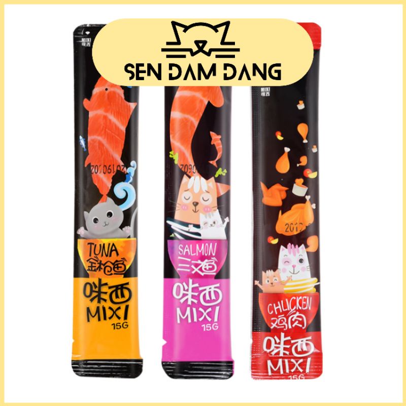 Súp Thưởng Mixi Cao Cấp Cho Mèo - 15G