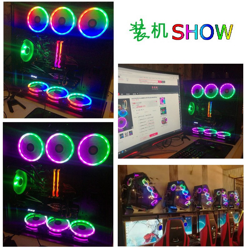 XẢ KHO -  Quạt Tản Nhiệt, Fan Case Led RGB Coolmoon K2 - Tự Động Đổi Màu, Không Cần Hub - SỐ LƯỢNG CÓ HẠN