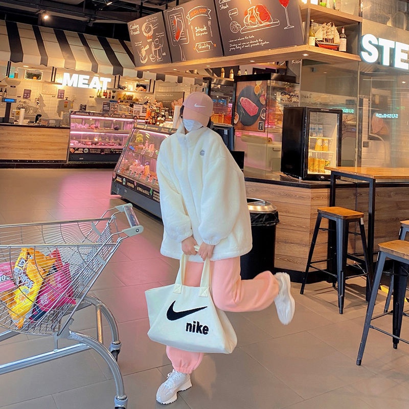 Áo khoác lông thỏ nhân tạo dày dặn giữ ấm mùa thu đông phong cách Hàn Quốc cho nữ