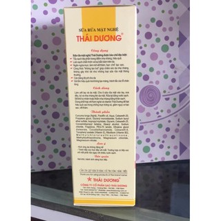 STD Sữa rửa mặt nghệ Thái Dương tuýp 90g. STD