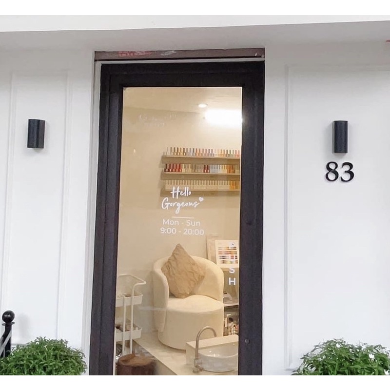 Chữ decal dán kính Decal dán gương  Dễ dàng tự dán