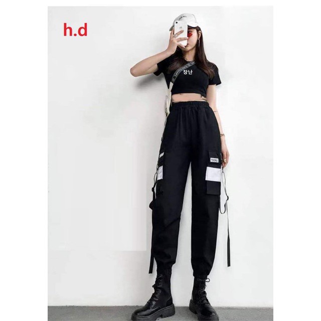 Áo bozip chữ Hàn + quần Kaki phản quang HĐ12