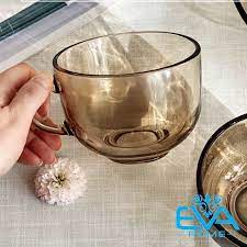Sỉ Combo 10 cái Ly thuỷ tinh sang trọng màu hổ phách, cốc thuỷ tinh chịu nhiệt dung tích lớn 480ml