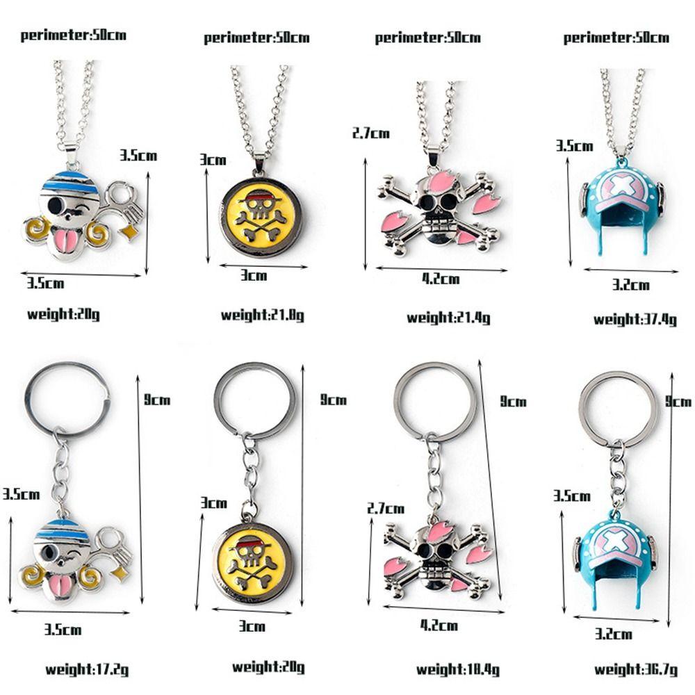 Vòng cổ Kim Loại Mặt Hình Bộ Xương Hóa Trang Nhân Vật Joba Trong Phim One Piece 1