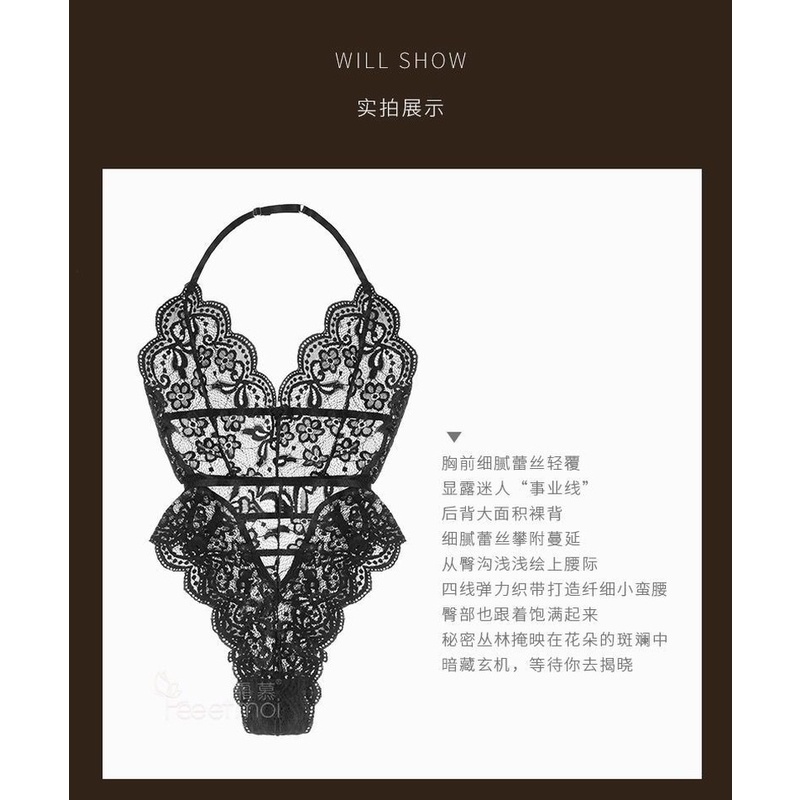 Bộ đồ lót một mảnh phối ren quyến rũ cho nữ