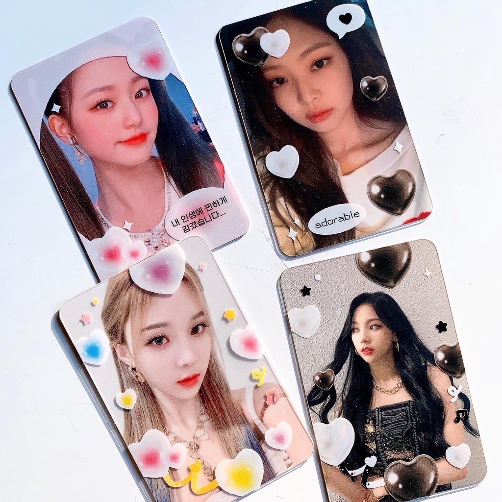 FRAME PINKRUE TRONG SUỐT - ẢNH TRANG TRÍ PHOTOCARD
