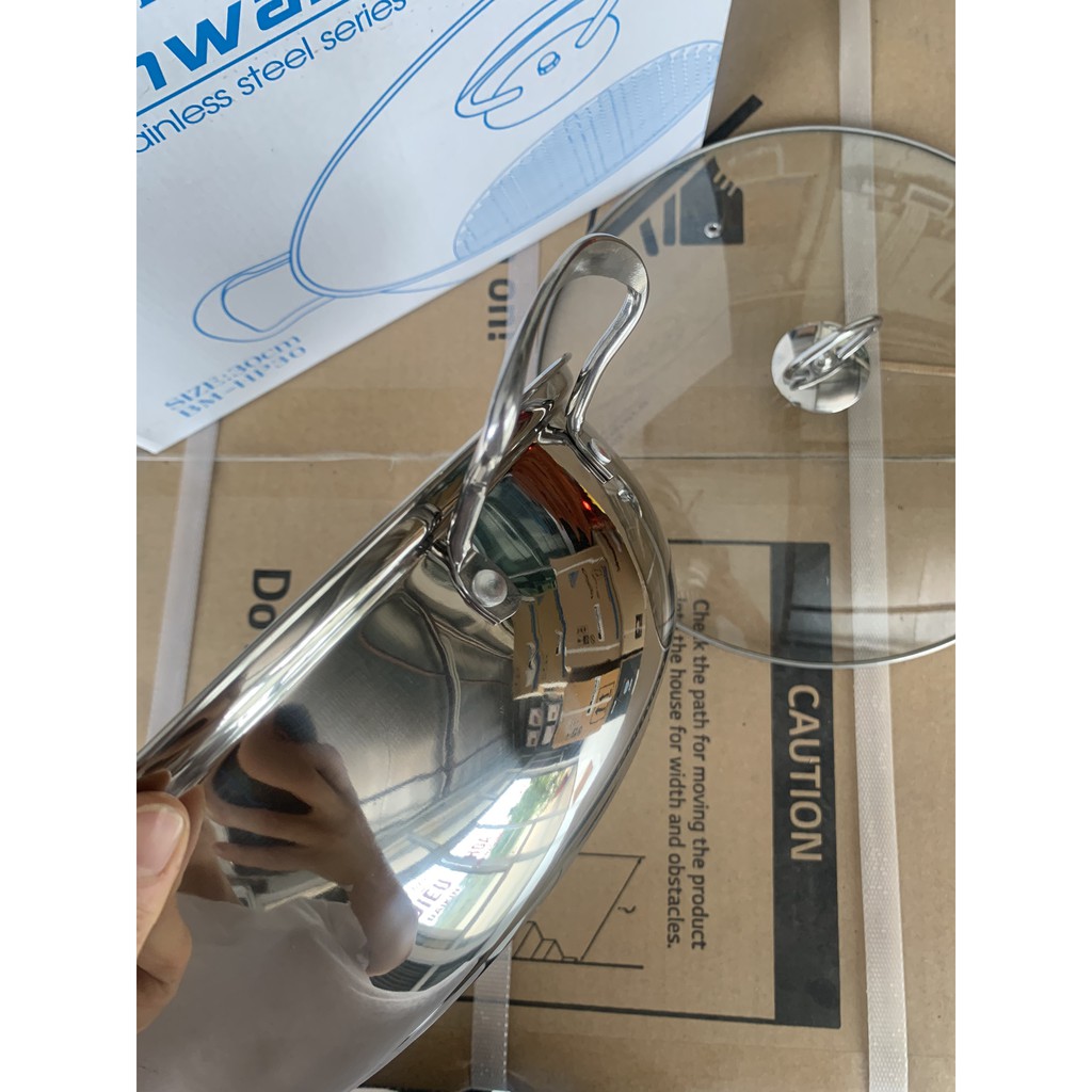 Nồi Ăn Lẩu Size 30 CM Dùng Cho Tất Cả Các Loại Bếp Từ, Hồng Ngoại, Gas - Điện Máy Kenca